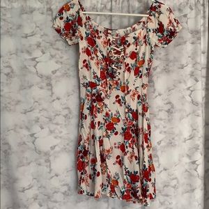Forever 21 Off the Shoulder Flower Dress